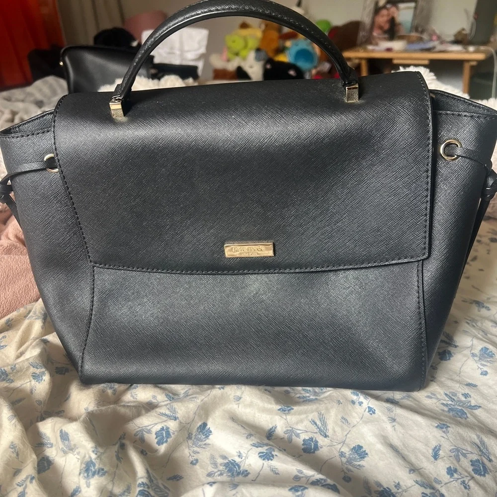 kate spade Black Structured Top-Handle Satchel
